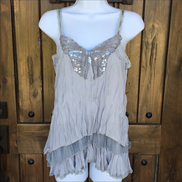 H&M Tops - SALE H&M Boho Sequin Butterfly Top S - M